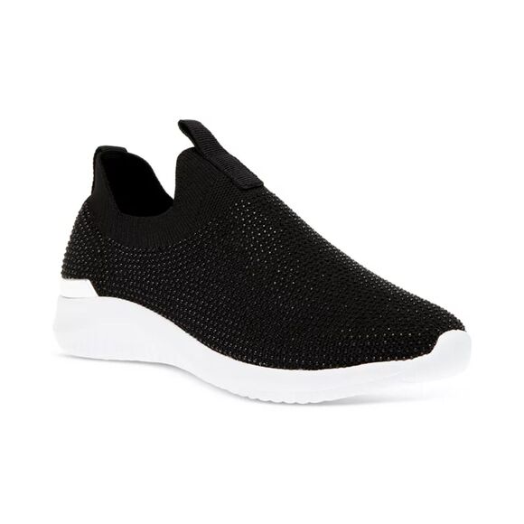 ANNE KLEIN Mylee Slip On Embellished Black Sneakers, Size 11 - Picture 1 of 9